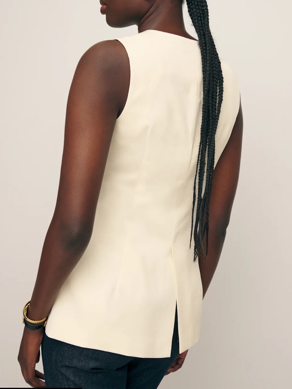 Reformation Casey Vest (sugar) - Picture 2 of 3